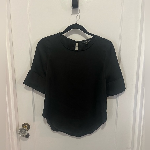 Next Petite Black Satin-Like Top – Size US 4P / UKP - Picture 1 of 3